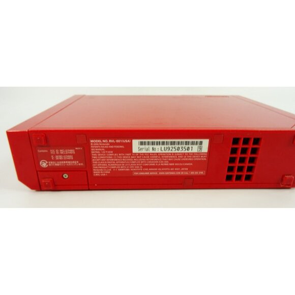 Nintendo Wii Red Console Only Working No Cords 2006 - Picture 8 of 11